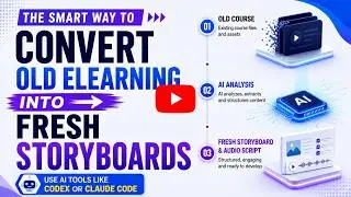 Convert any  old SCORM to Storyboard Using AI agent