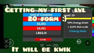 Level 20 Lbssj4 For The First Time! |Dragon Blox Ultimate|