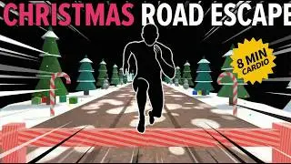 Immersive Interactive Warm-up | Christmas Road Escape Theme | Run Cardio Workout