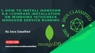 1. How to install MongoDB 8.0 +Compass Installation on Windows 10/11|Check MongoDB Service Running