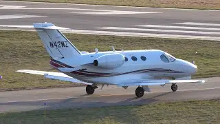 Plane Spotting a Cessna Citation Mustang Take Off [4K Video!]