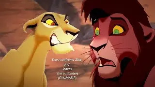 Kovu confronts Zira and leaves the outlanders - TLK2 (FANMADE)