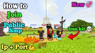 ⚔️  New Best Public Survival SMP Minecraft 👻  | Java + PE | All Versions | Free To Join 🎉