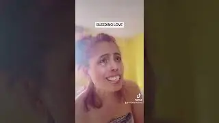 Bleeding Love karaoke in my bloody crying filter 