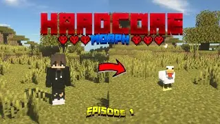MINECRAFT HARDCORE but I can MORPH into MOBS!