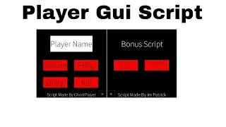 Roblox Player Gui Script (Pastebin/Mediafire)