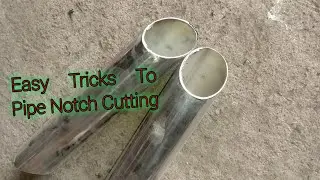 Genius idea of Round Pipe Notching// How To Notch Round Pipe   