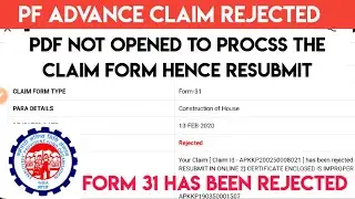 PDF NOT OPENED TO PROCSS THE CLAIM FORM HENCE RESUBMIT IN ONLINE 2) CERTIFICATE ENCLOSED IS IMPROPER