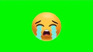 Green Screen Crying Emoji | Free