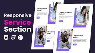 Create Stunning Service Sections with HTML & CSS Magic!