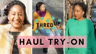 Thrifted Clothing Haul + Try-On with ThredUP! | JoAnna E