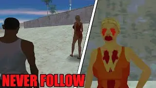 NEVER Follow The Beach girl😱 In GTA San andreas (creepy easter egg)