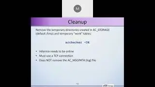 WAIUG and IIUG Informix Tech Talks Dec 7th 2023 - Check your backups with archecker with Mike Walker