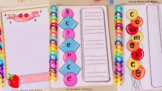DIY Ideas to Transform Your Notebook / Notebook Decoration / Beautiful Border Design