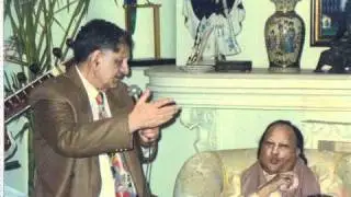 Anand Bakshi and Nusrat Fateh Ali Khan SINGING at Home -Part 3