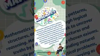 ONLINE MATHEMATICS LESSONS #maths #matematics