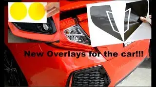 Vinyl overlays on the Civic Si: Tail Lights, Fog Lights, Side Markers