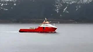 Shipspotting in Ålesund , Nice and Rough weather