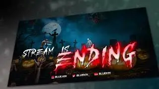 Zombie Stream Overlay | Animated stream overlay @bluekri