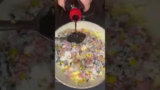 Жареный рис с яйцом и овощами, простой рецепт #вкусныйрецепт #жареныйрис #риссовощами #рецепт