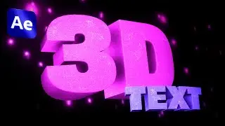 How To Make SIMPLE 3D TEXT In After Effects 2024! (Beginner's Tutorial)