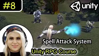 8- 💥Magic Orb Projectile Attack + Hit Effect in Unity (RPG Spell System)