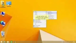 HowTo: Hide, show or resize desktop icons in Windows 8