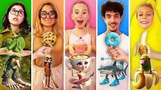MANGIAMO SOLO CIBO DEL COLORE DEL NOSTRO ITALIAN BRAINROT CON GIORGIA E TUTTI I NOSTRI AMICI!