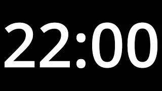 22 MINUTE TIMER with alarm - COUNTDOWN Clock Alarm