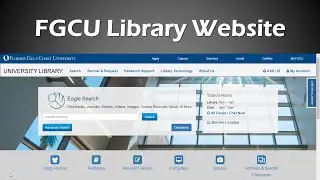 Tour of the Library Website