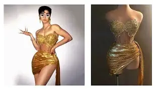 Luxury Gold Diamond Formal Occasion Cocktail Dress 2 Piece Set Prom Gown Outfit Sexy Girls Short Pro