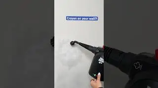 Get rid of marks on your wall with steam🤩 #steamcleaning #steamcleaner #steamclean