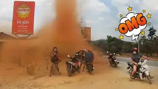 BIKER RUNS THROUGH TORNADO | UNUSUAL, SCARY, EPIC  & ANGRY MOTO MOMENTS  Ep.110