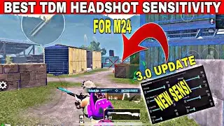 NEW 3.3 UPDATE🔥BGMI M24 AUTO HEADSHOT SETTINGS | TDM HEADSHOT SENSITIVITY | M24 TIPS AND TRICKS