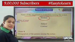ICSE   How to write a Notice
