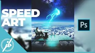 GALACTIC JELLYFISH | PHOTOSHOP SPEED ART