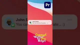 Free Download iMessage Apple UI Motion Graphic | Premiere Pro Mogrt 