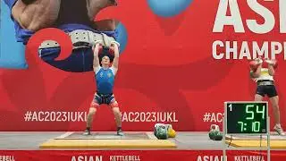 Алексей Рябков. Толчок ДЦ. чемпионат Азии 2023, Бишкек