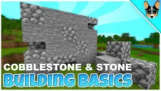 COBBLESTONE AND STONE | Minecraft Building Basics Tutorial |