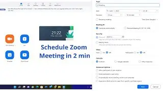 How To Schedule A Zoom Meeting