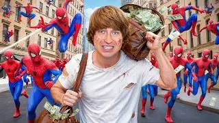 I Hired 50 Real Life Spider-Man!