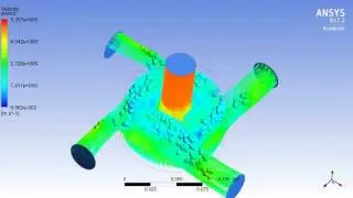 Ansys akış analizi simülasyonu CFD