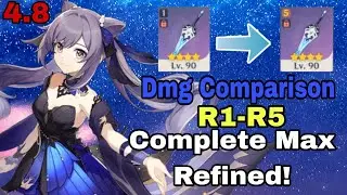 Finally R5 Wolf Fang! And Try It On My Kequeen! | Build| Mobile | Genshin Impact 4.8