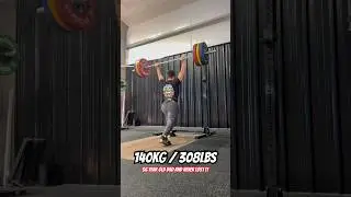 308lb Split Jerk As A 36 Year Old New Dad #dadbod #dadstrength