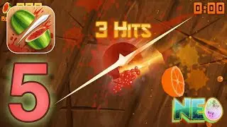 Fruit Ninja: Gameplay Walkthrough Part 5 - The Pomegranates! (iOS, Android)