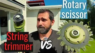String trimmer vs Rotary scissor from Makita