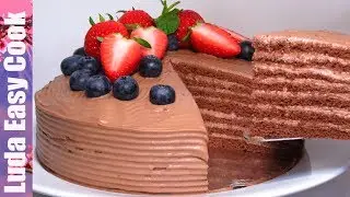 MILKY GIRL CAKE MILCHMÄDCHEN TASTY RECIPE LUDAEASYCOOK | Шоколадный Торт «МОЛОЧНАЯ ДЕВОЧКА»