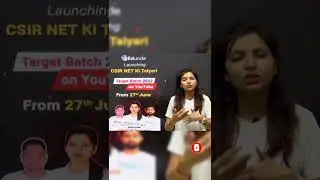 Launching CSIR NET ki Taiyari | Target Batch 2022 | Best Online Class on YouTube 