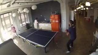 Ping Pong battle: Jun Loayza vs Edward Aten