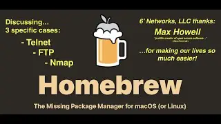 Homebrew - The Missing Package Manager for macOS and Linux. - 6' Networks, LLC